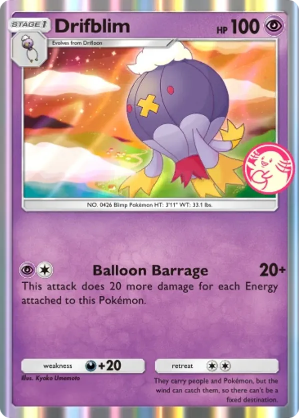 Drifblim card front
