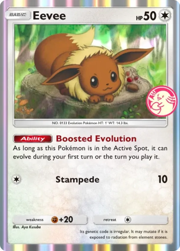 Eevee card front