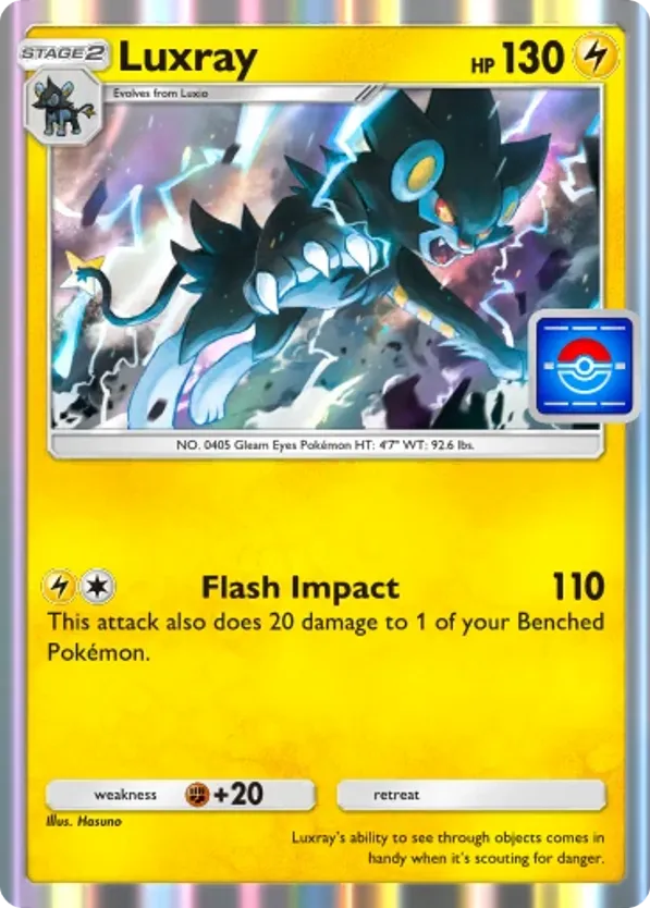 Luxray card front