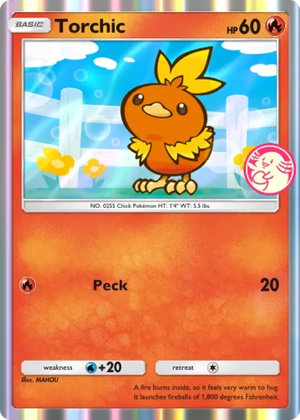 Torchic card front