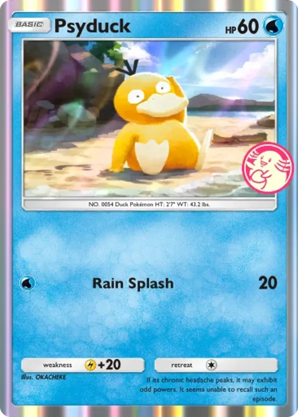 Psyduck card front