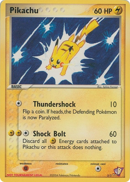 Pikachu card front