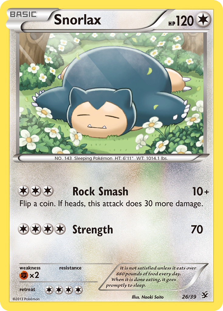 Snorlax card front
