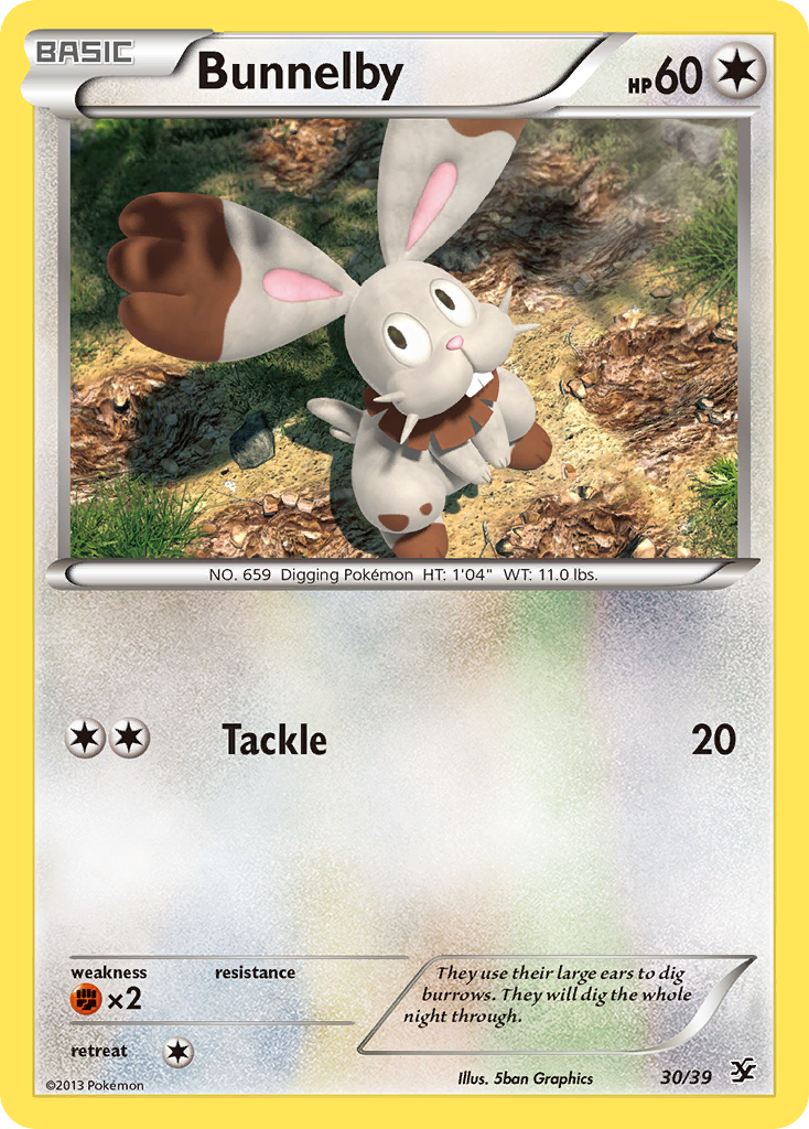 Bunnelby card front