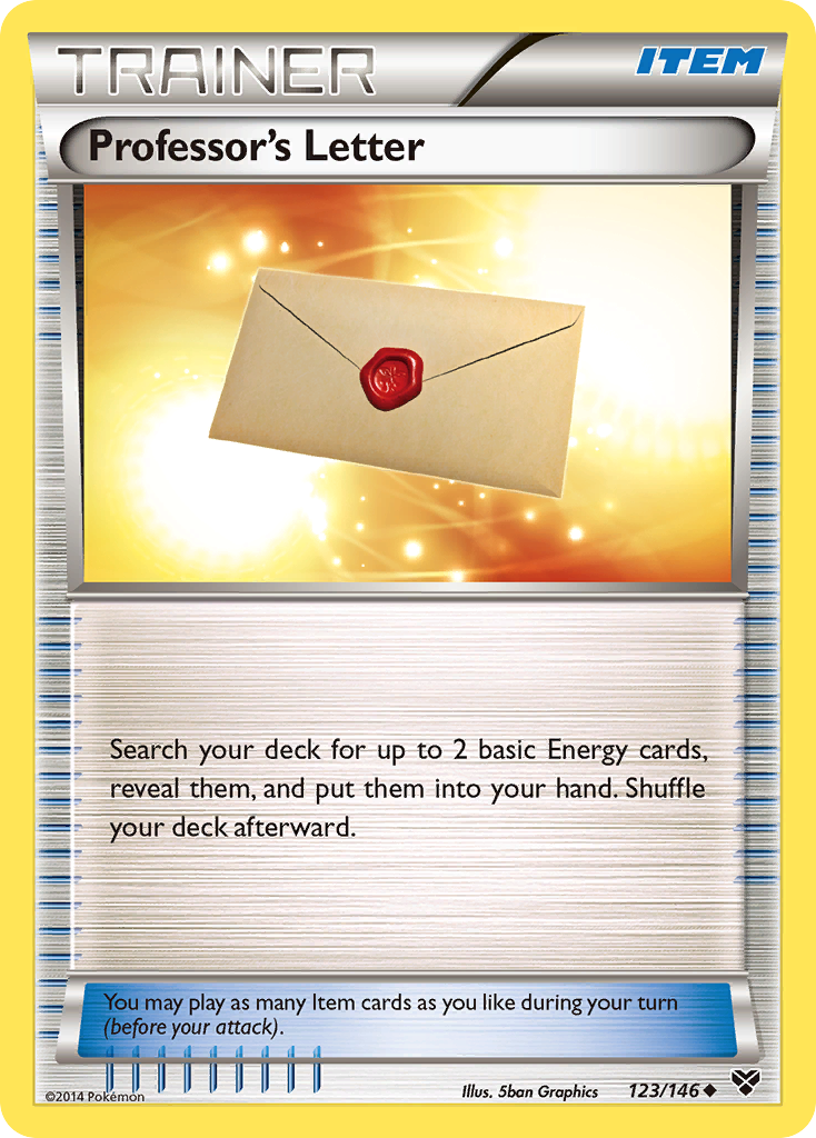 Professor's Letter card front