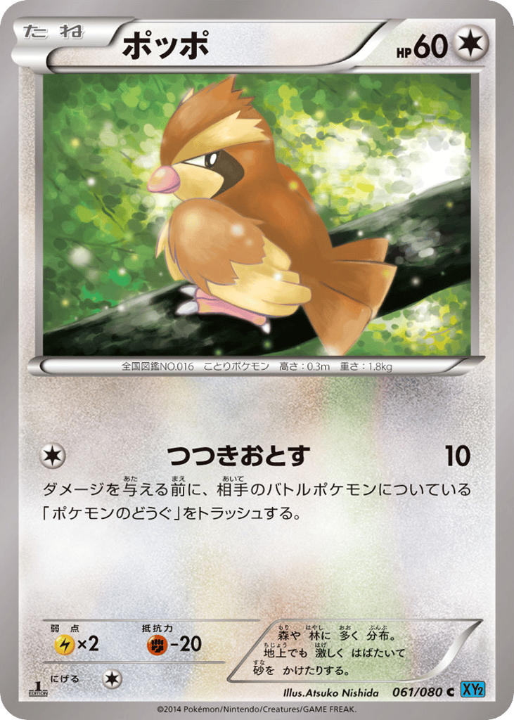 ポッポ card front