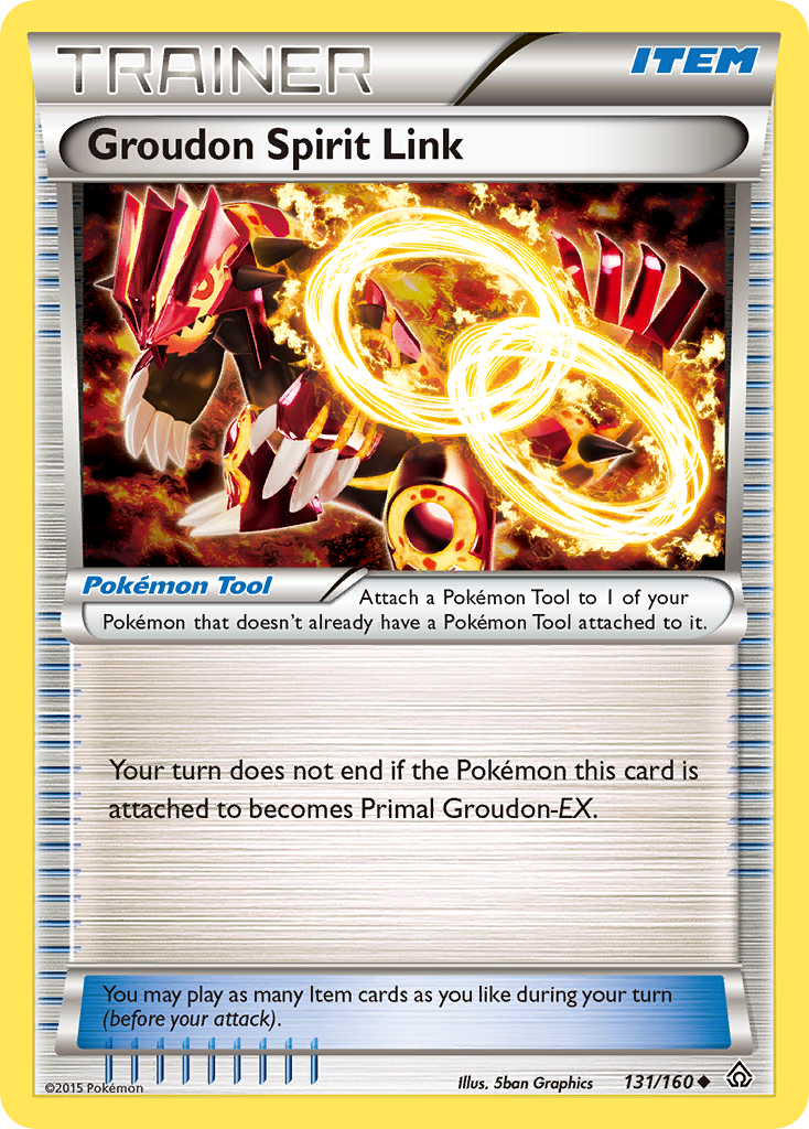 Groudon Spirit Link card front