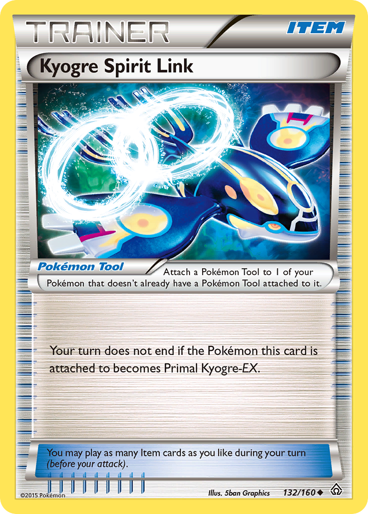 Kyogre Spirit Link card front