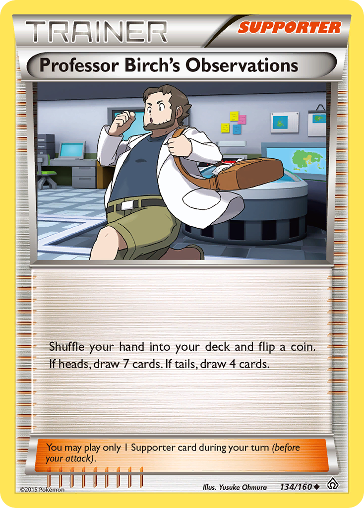 Professor Birch's Observations card front