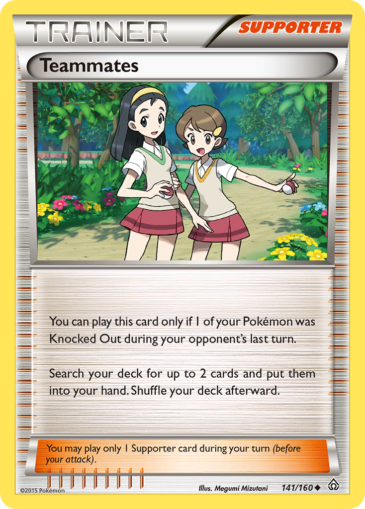 Teammates card front