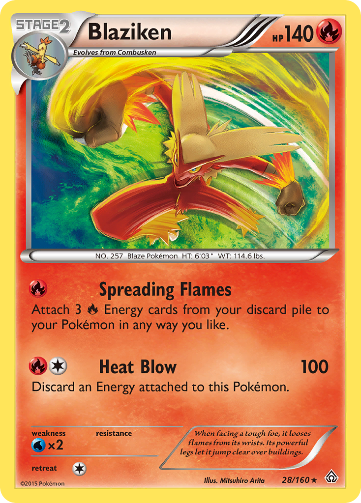 Blaziken card front