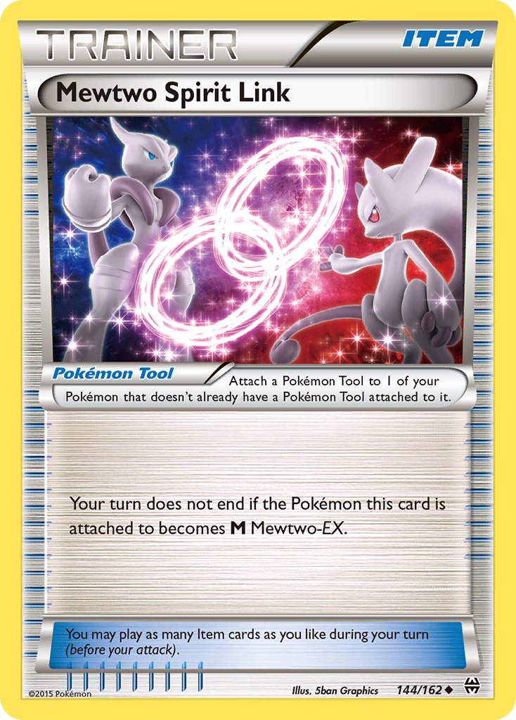 Mewtwo Spirit Link card front