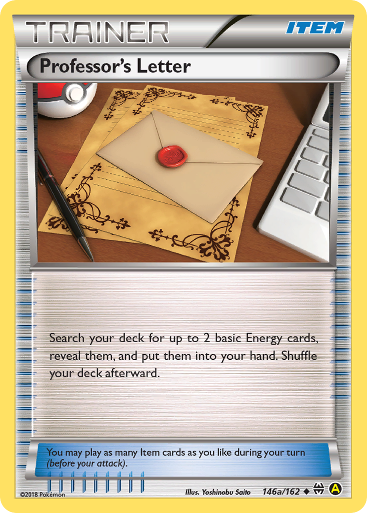 Professor's Letter card front