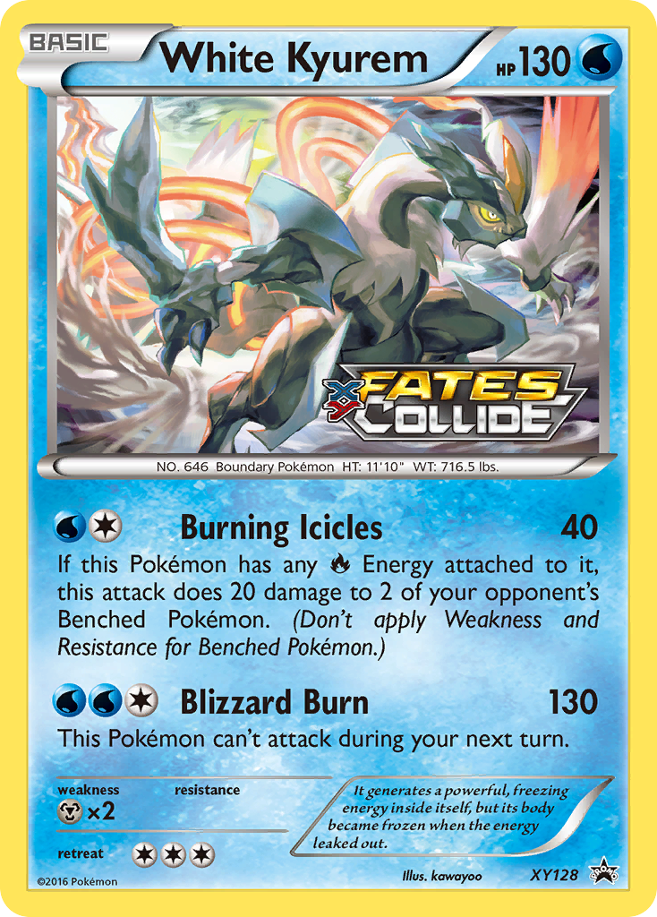 White Kyurem card front