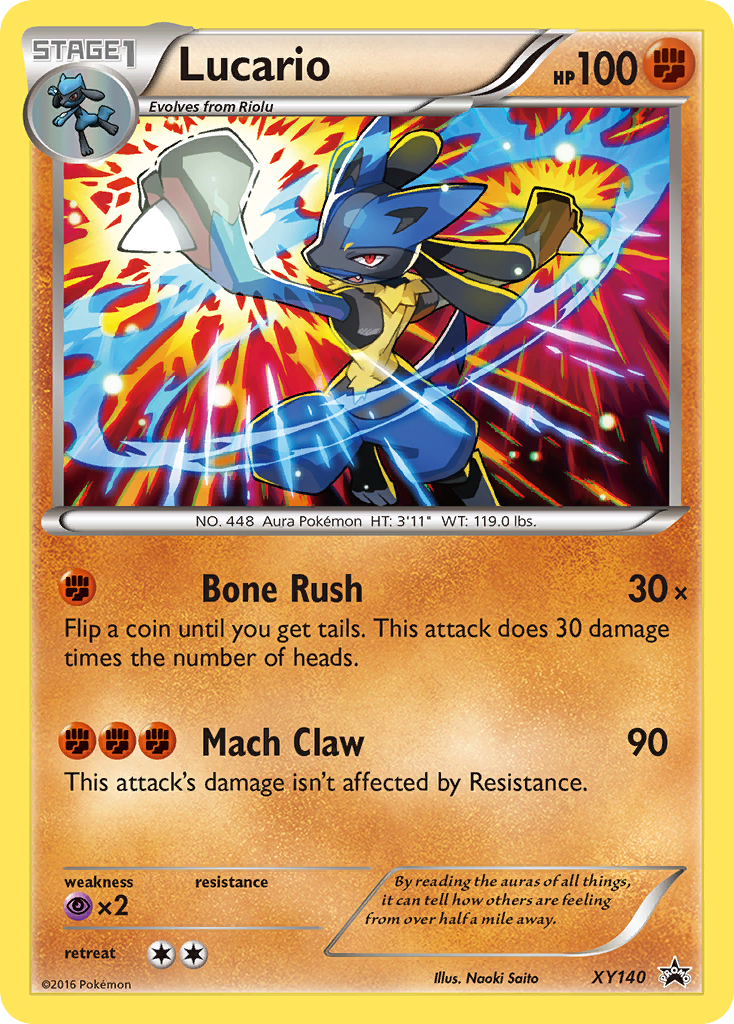 Lucario card front