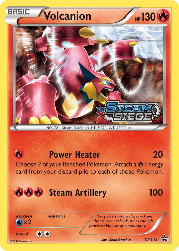 Volcanion card front