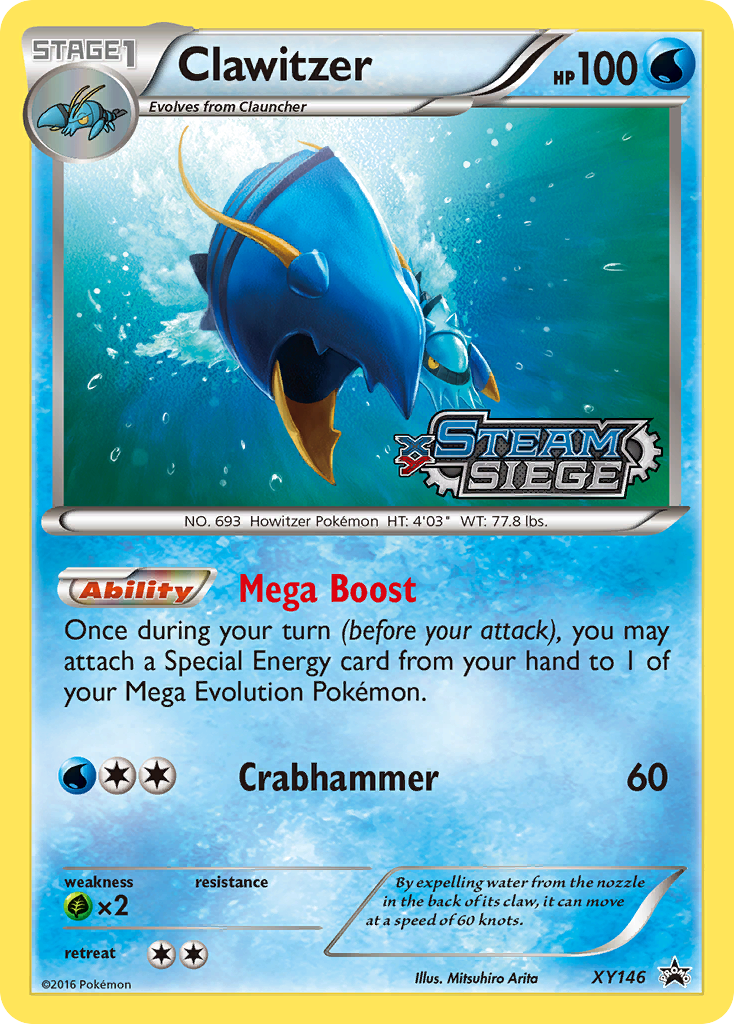 Clawitzer card front