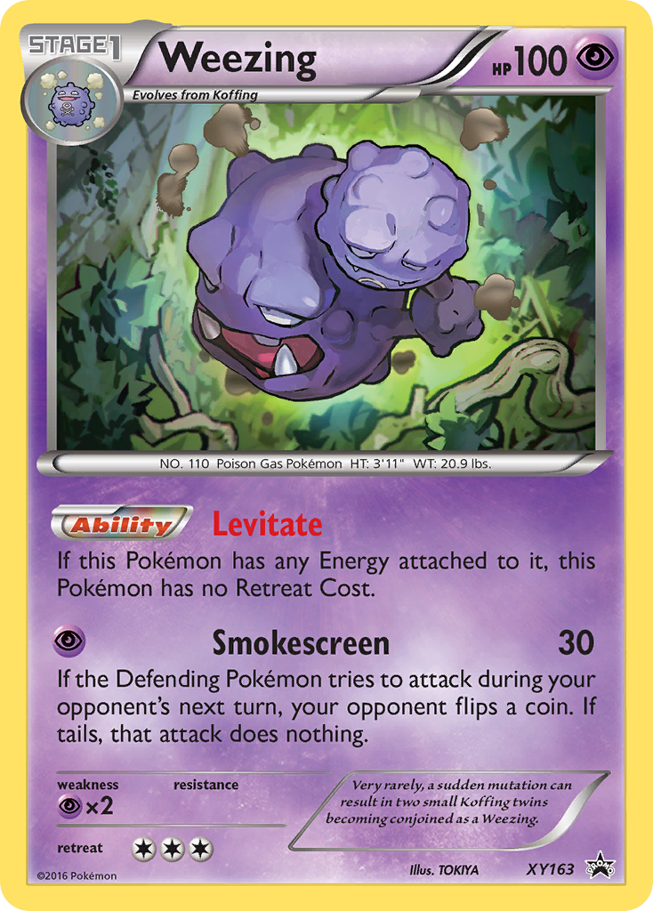 Weezing card front