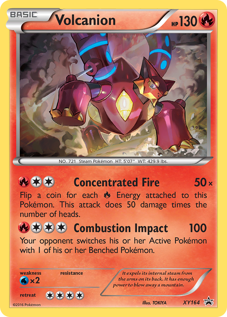 Volcanion card front