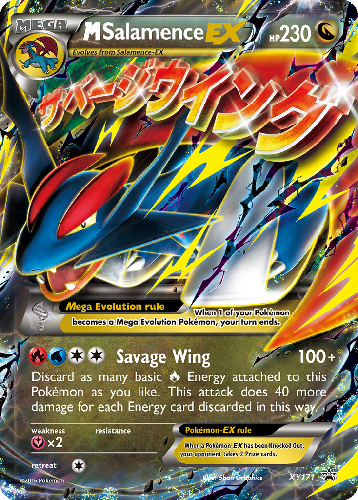 M Salamence-EX card front