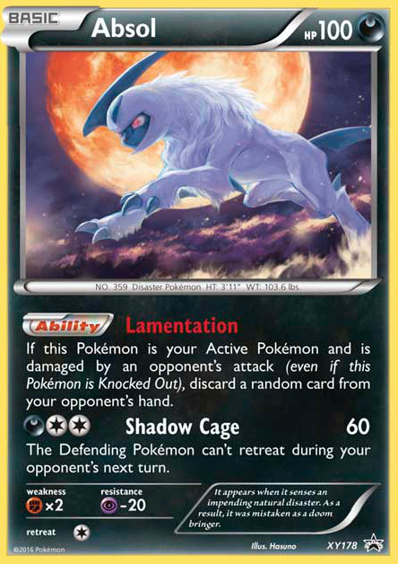 Absol card front
