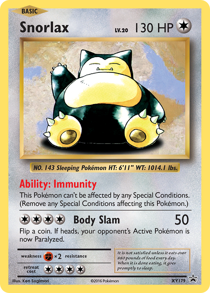 Snorlax card front