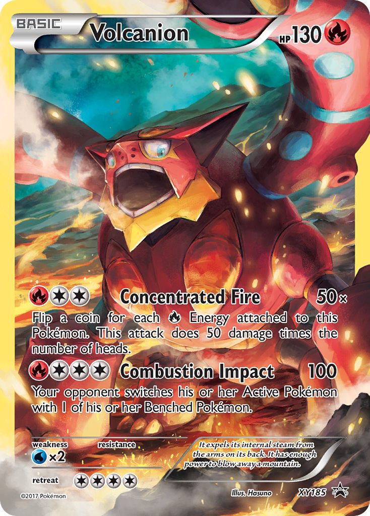Volcanion card front