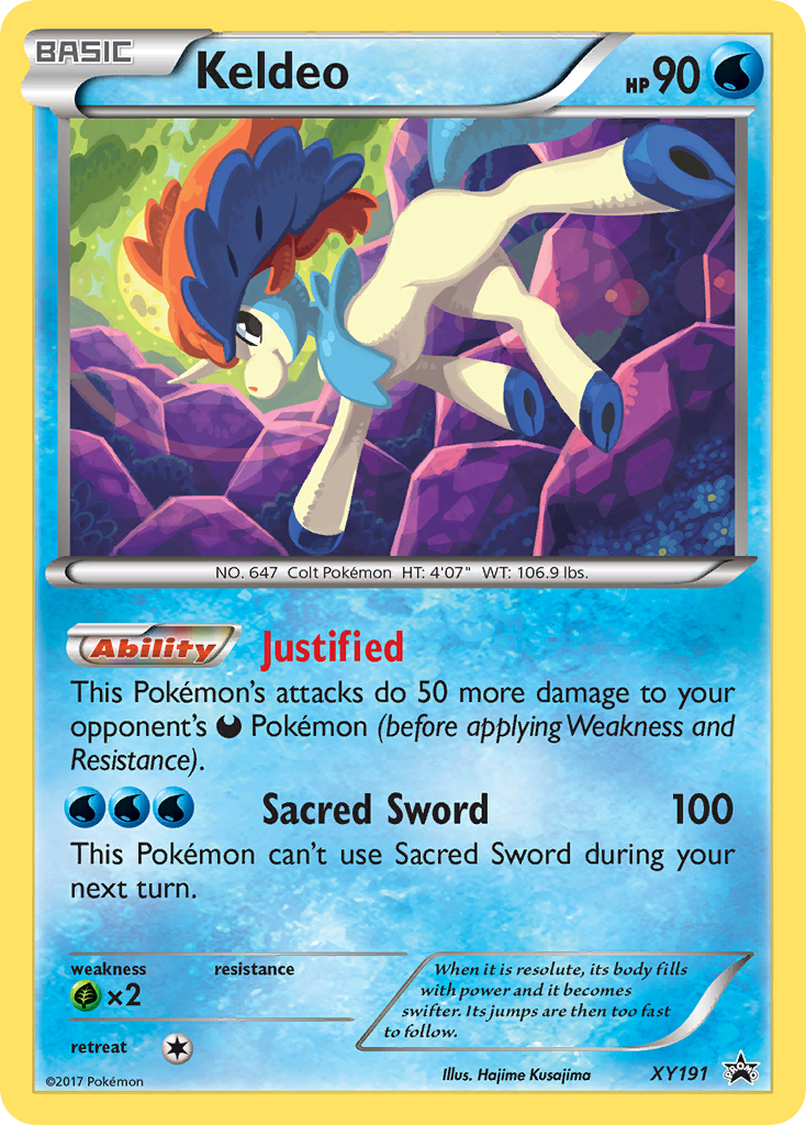 Keldeo card front