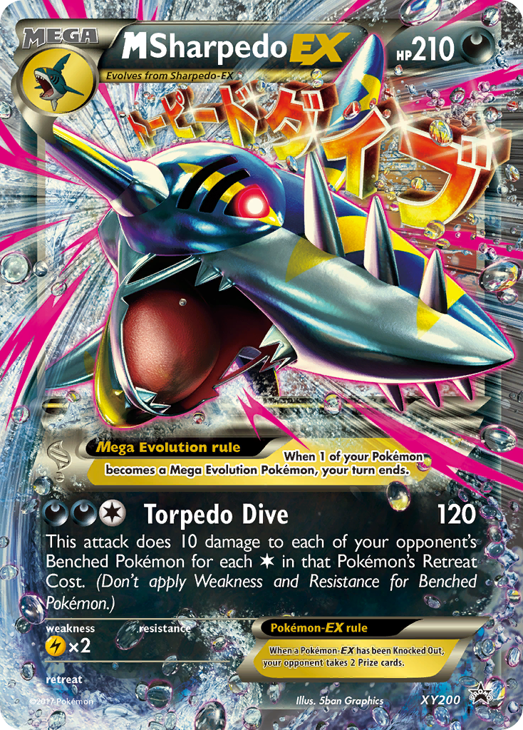 M Sharpedo-EX card front