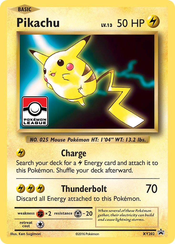 Pikachu card front